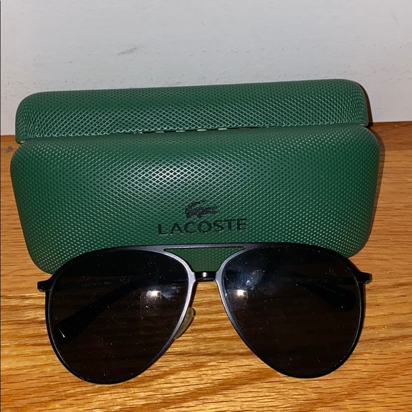 Lacoste black aviator sunglasses - Picture 2 of 2